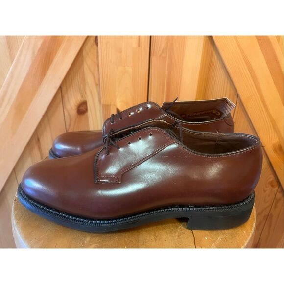 Bates Men's Brown Leather Oxford 6.5E Nwt - Picture 1 of 8